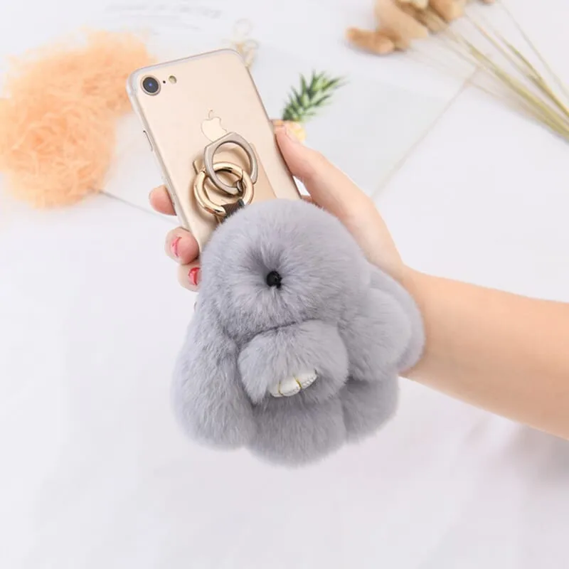 Bunnylulu Cute Plush Charm Keychain(21033)