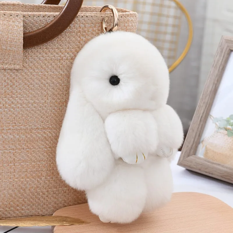 Bunnylulu Cute Plush Charm Keychain(21033)