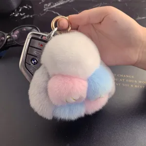 Bunnylulu Cute Plush Charm Keychain(21033)