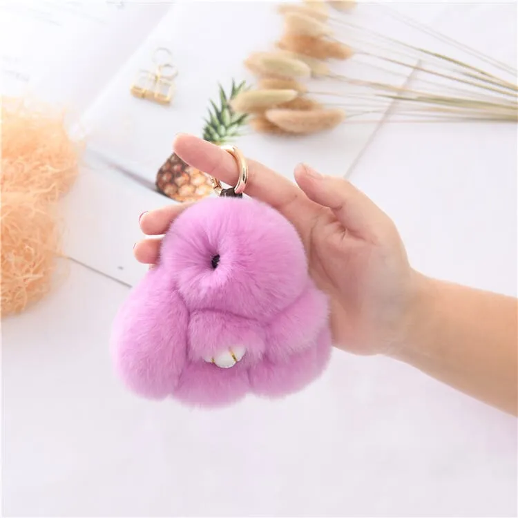 Bunnylulu Cute Plush Charm Keychain(21033)