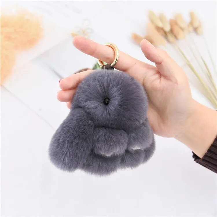 Bunnylulu Cute Plush Charm Keychain(21033)