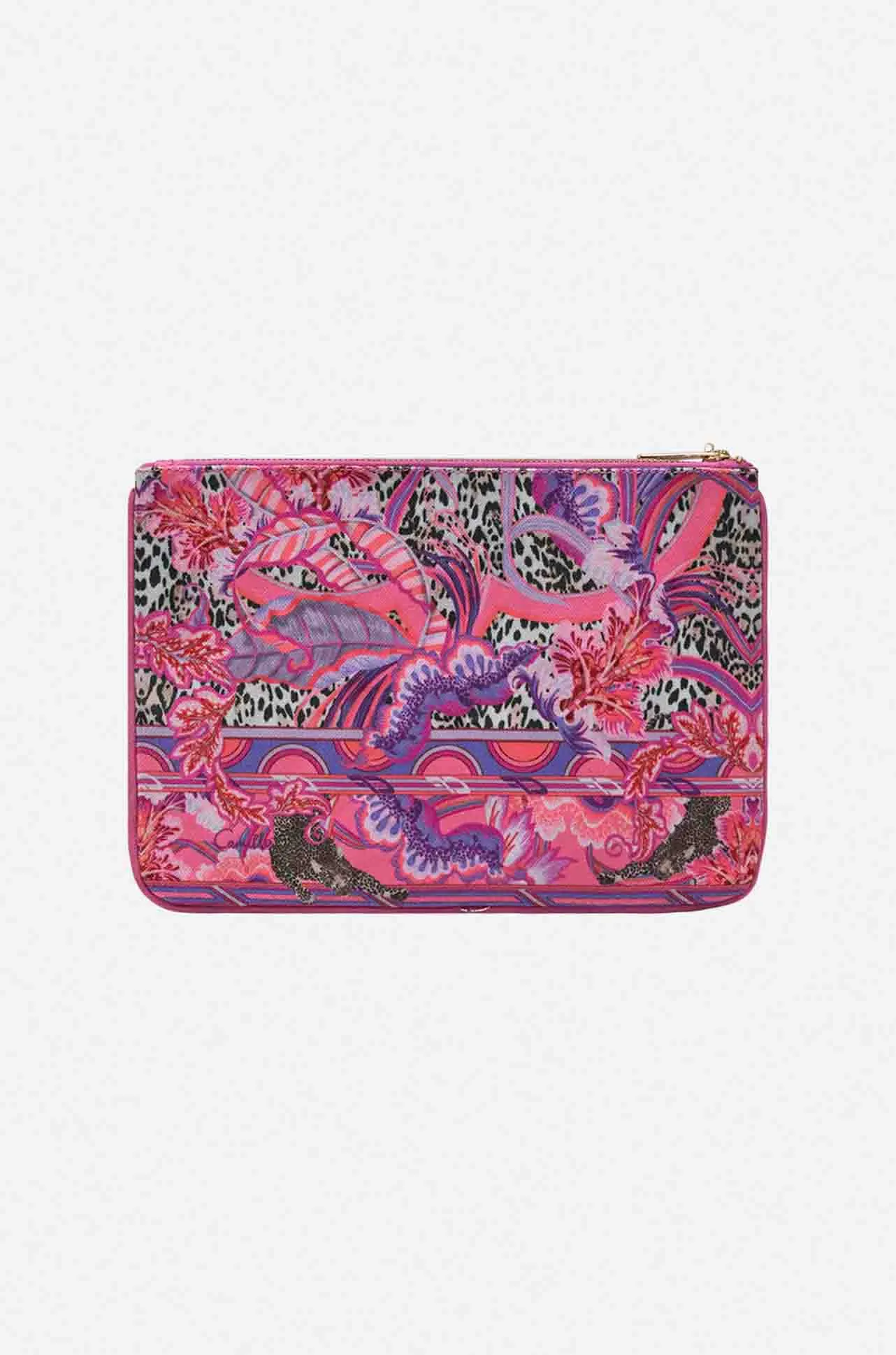 Camilla - Viola Vintage Small Canvas Clutch