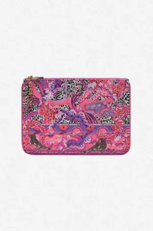 Camilla - Viola Vintage Small Canvas Clutch
