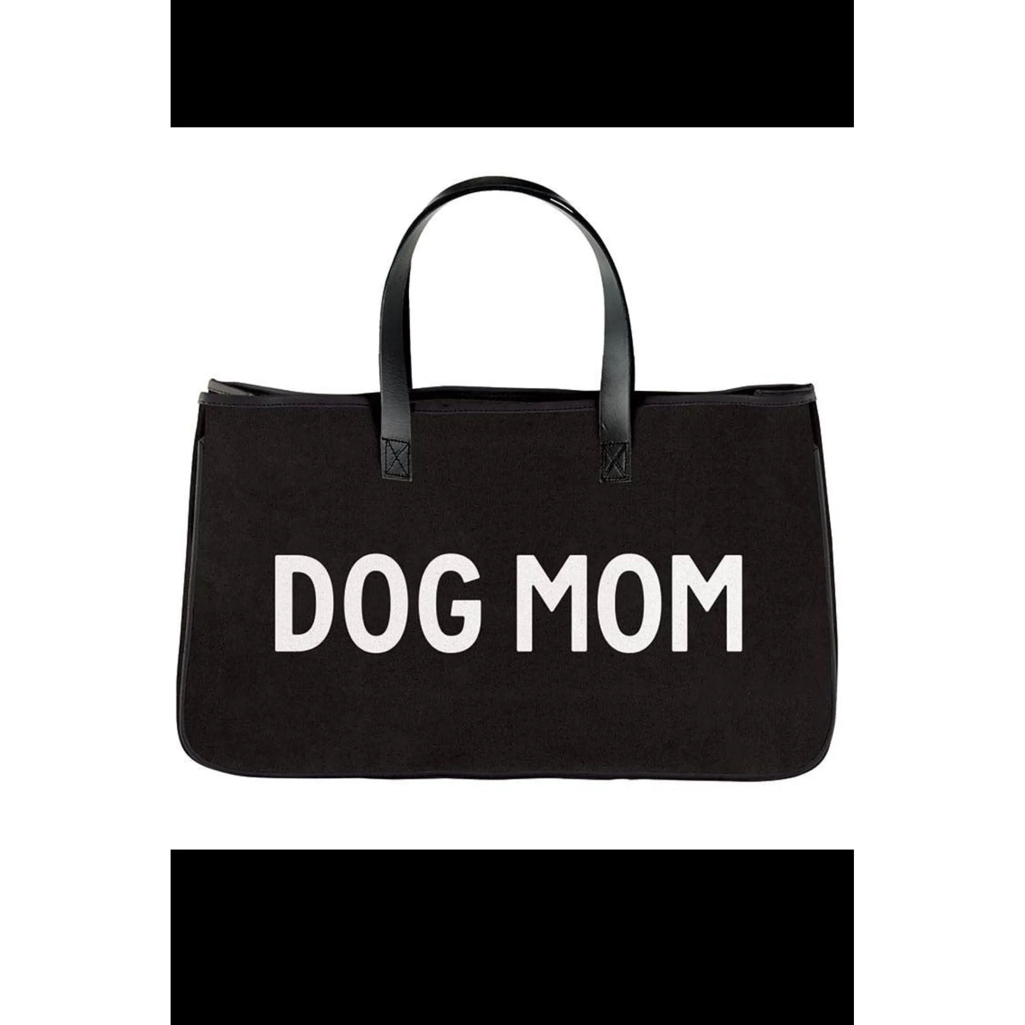 canvas tote “dog mom”