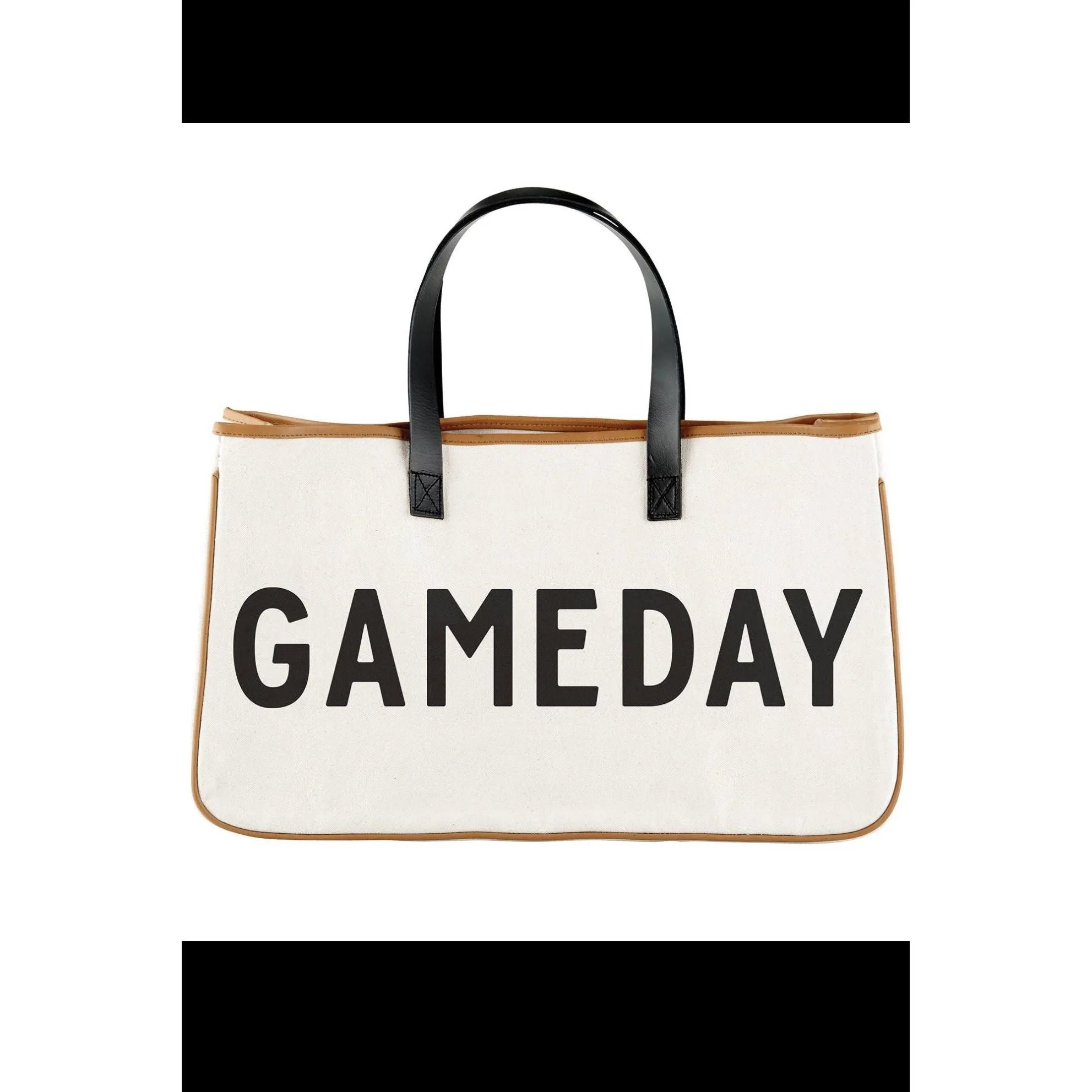 canvas tote “game day”