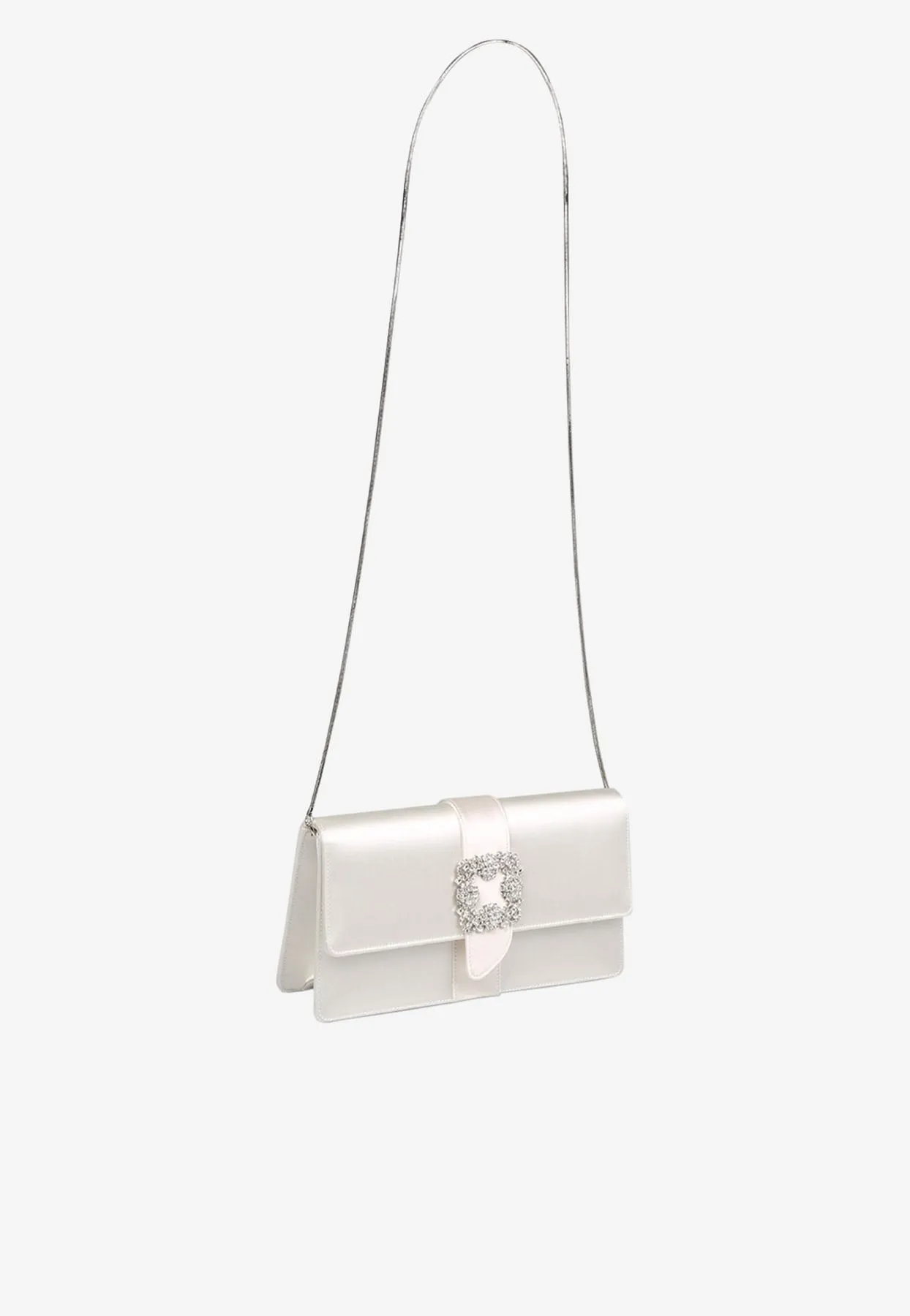 Capri Satin Clutch with CLC Crystal Buckle