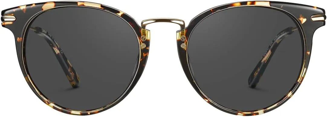 CARFIA Retro Acetate Cat Eye Sunglasses for Women Polarized UV Protection, Cateye Ladies Sunnies Metal Bridge Brow Eyewears