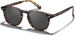 CARFIA Retro Cool Acetate Polarized Sunglasses for Men UV Protection, Outdoor Fashion Driving Eyewears Male Square Sunnies