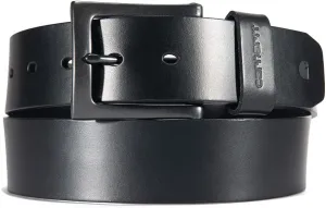 Carhartt Men's Rugged Full Grain Burnished Leather Box Belts, W/Antique Harness Buckle Hardware