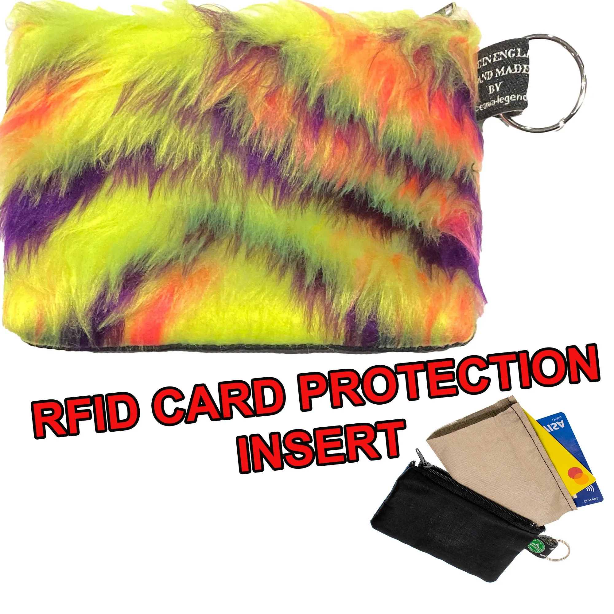 Carnival Tiger Fluffy Coin & Card Purse
