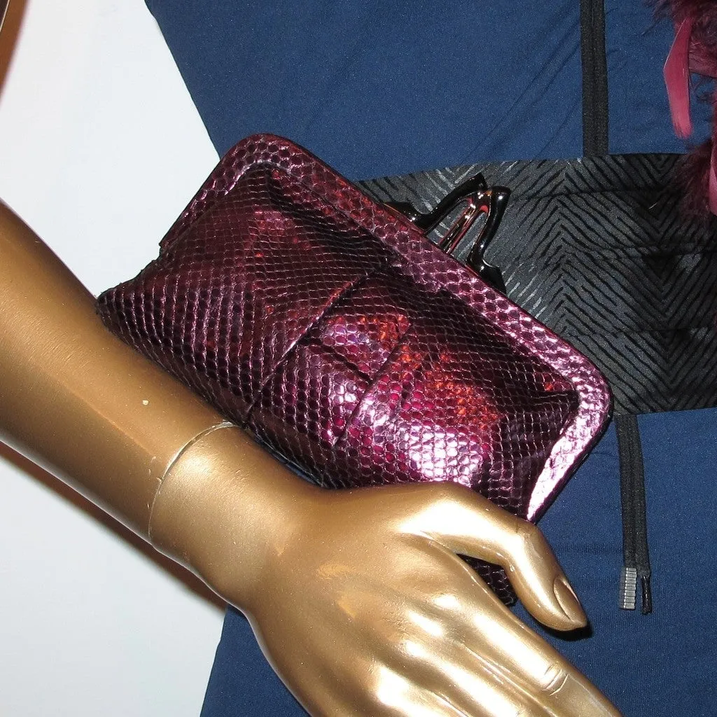 Christian Louboutin Iridescent Python Mini Loubi Lulu Bag TPM Box!
