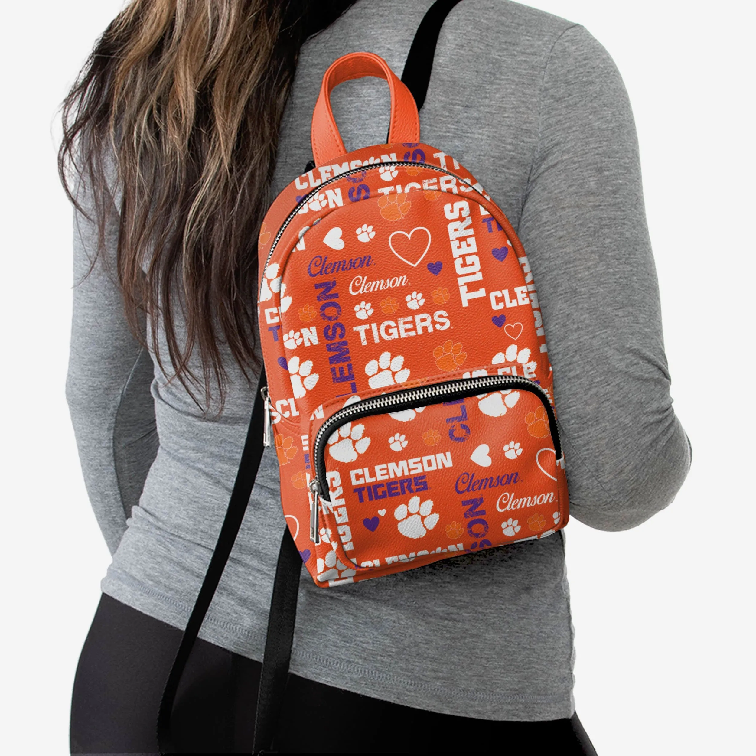 Clemson Tigers Logo Love Mini Backpack
