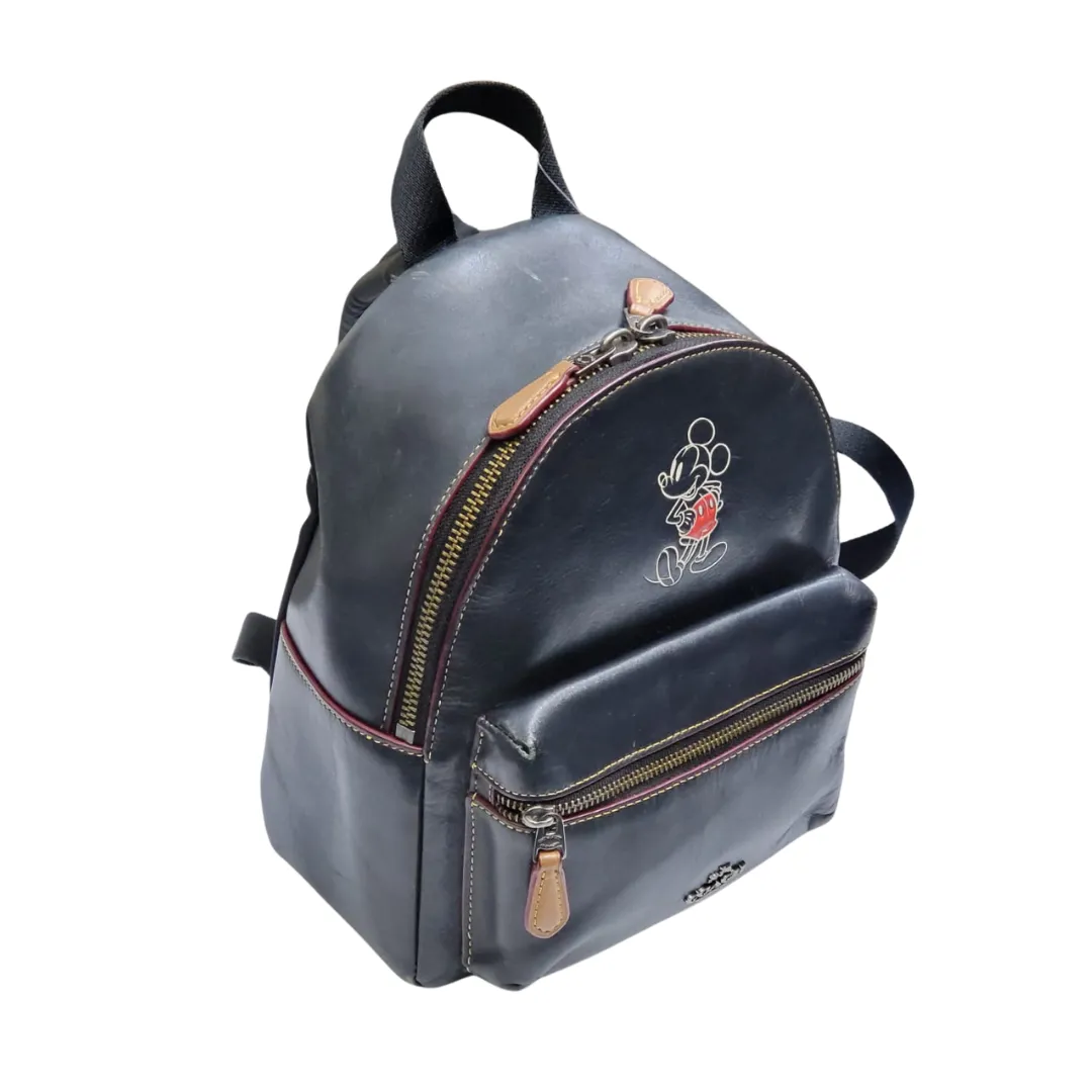 COACH x Disney Collaboration F59837 Mini Charlie Backpack Leather