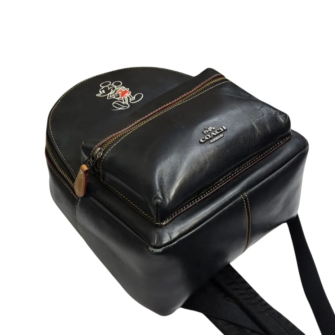 COACH x Disney Collaboration F59837 Mini Charlie Backpack Leather