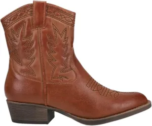 Coconuts by Matisse Womens PISTOL Faux Leather Zipper Cowboy, Western Boots
