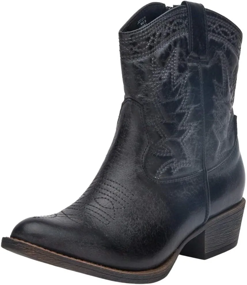 Coconuts by Matisse Womens PISTOL Faux Leather Zipper Cowboy, Western Boots