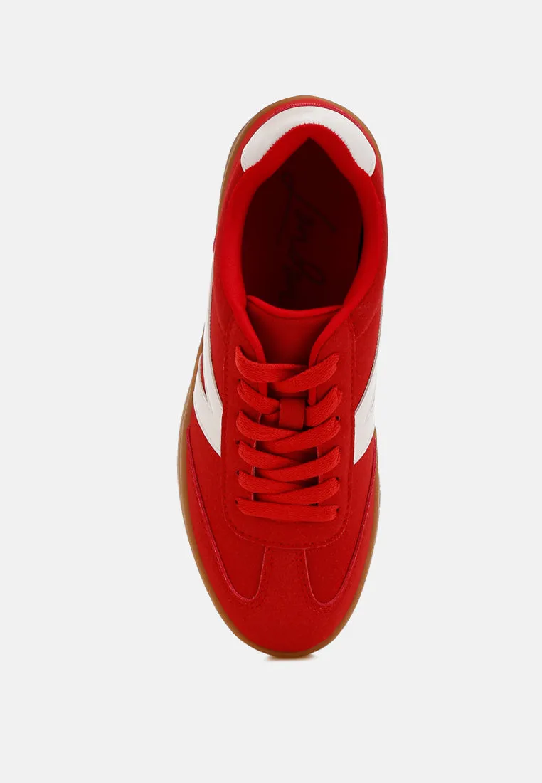 Contrasting Patchwork Chunky Sneakers By RUW