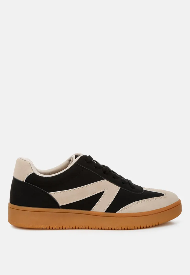 Contrasting Patchwork Chunky Sneakers By RUW