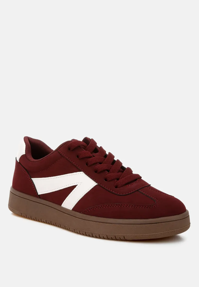 Contrasting Patchwork Chunky Sneakers By RUW