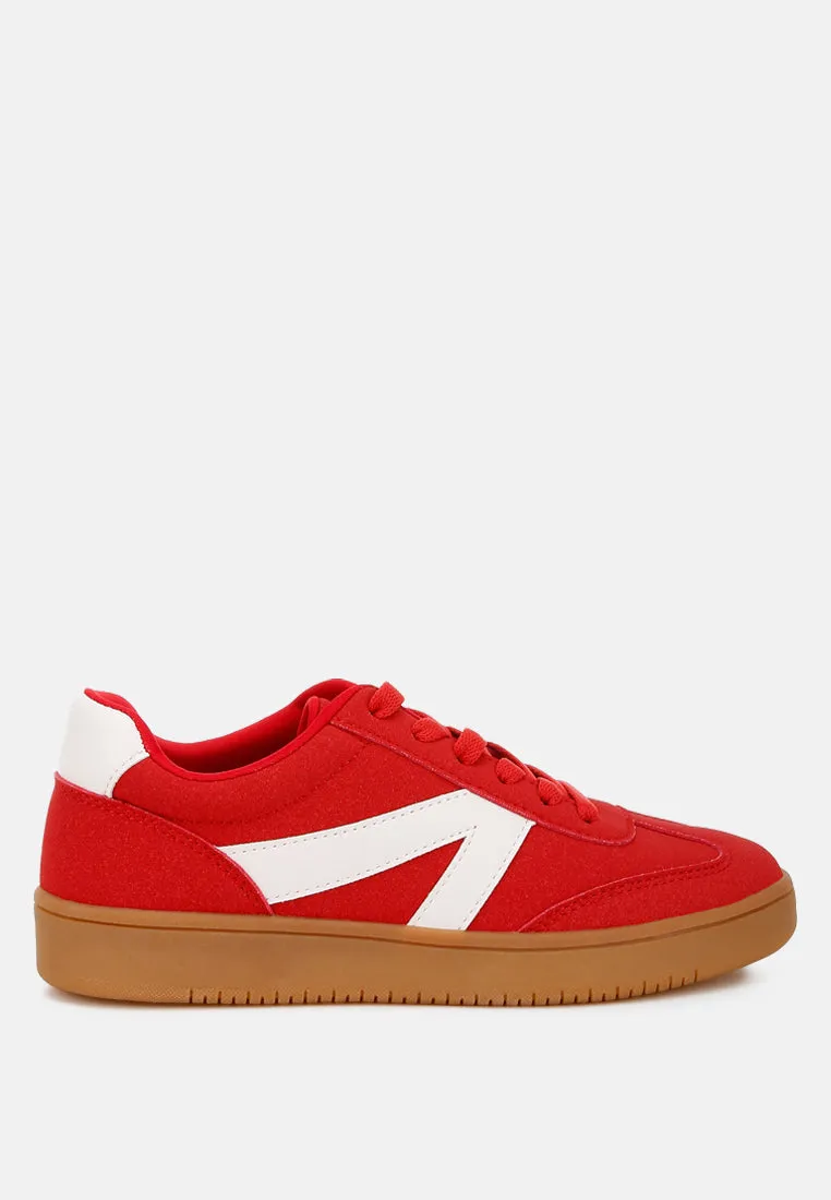 Contrasting Patchwork Chunky Sneakers By RUW