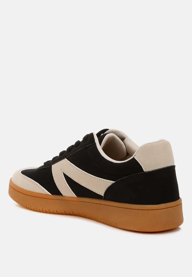 Contrasting Patchwork Chunky Sneakers By RUW