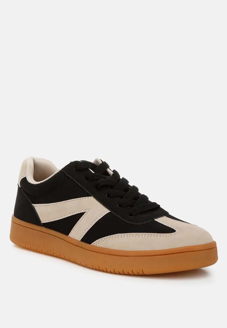 Contrasting Patchwork Chunky Sneakers By RUW