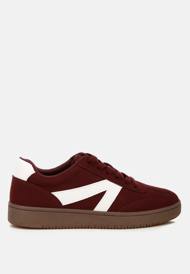 Contrasting Patchwork Chunky Sneakers By RUW