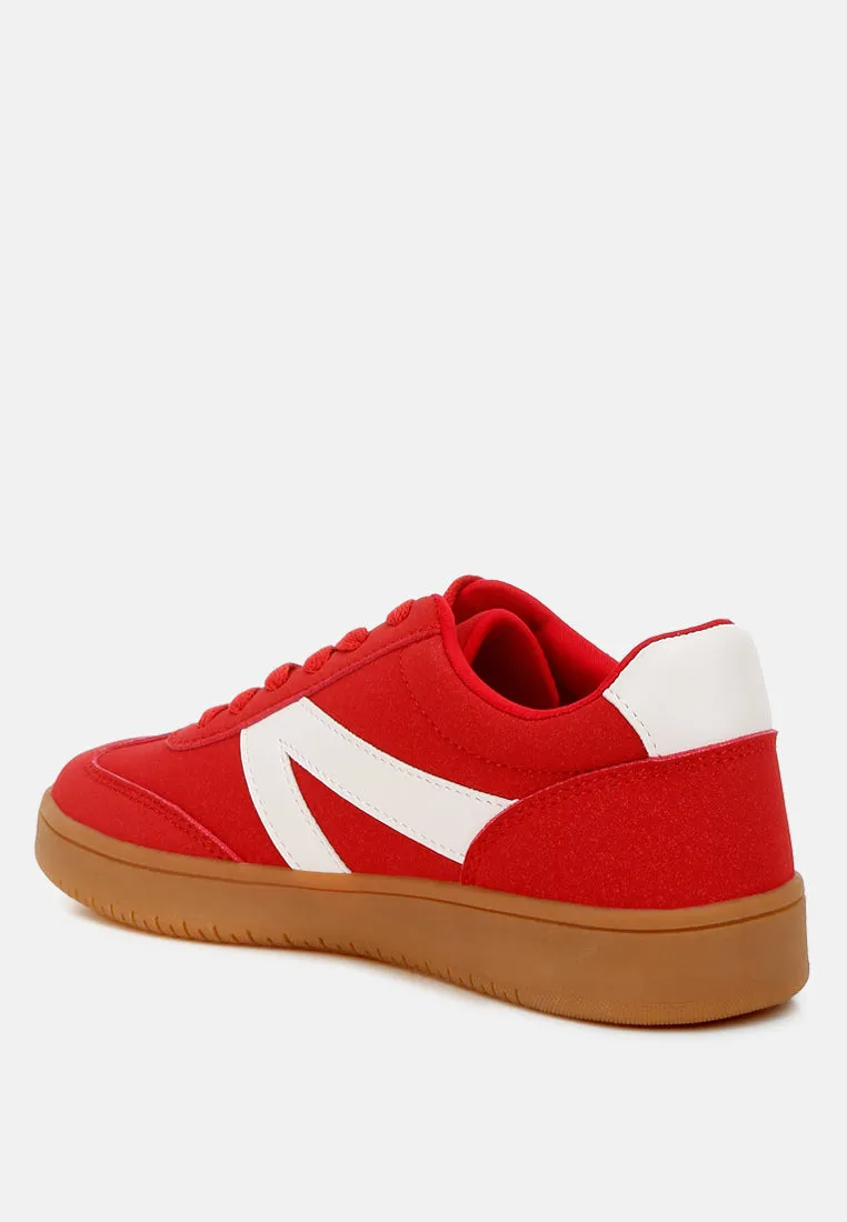 Contrasting Patchwork Chunky Sneakers By RUW