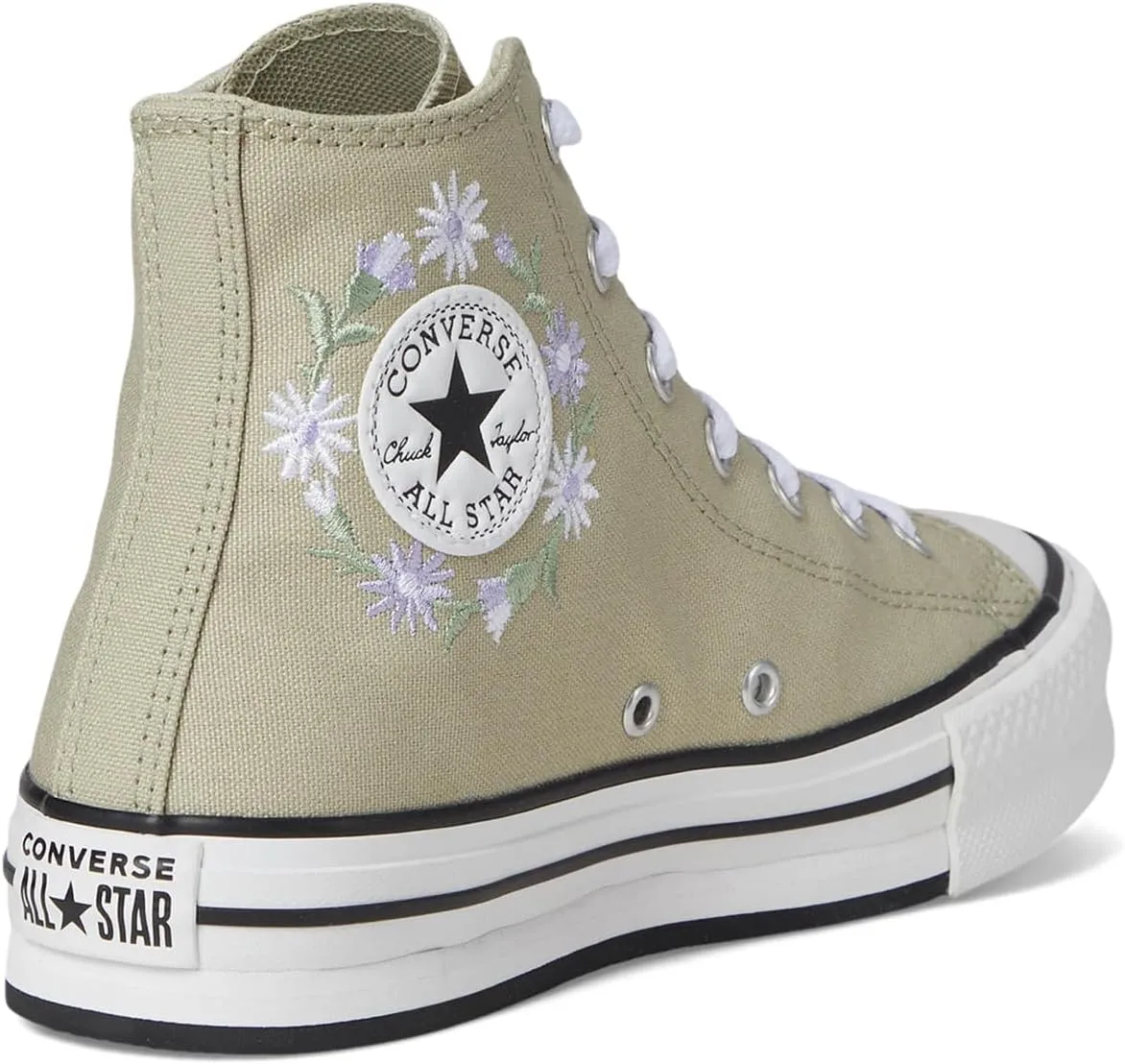 Converse Unisex-Child Chuck Taylor All Star Eva Lift Platform Florals (Big Kid)