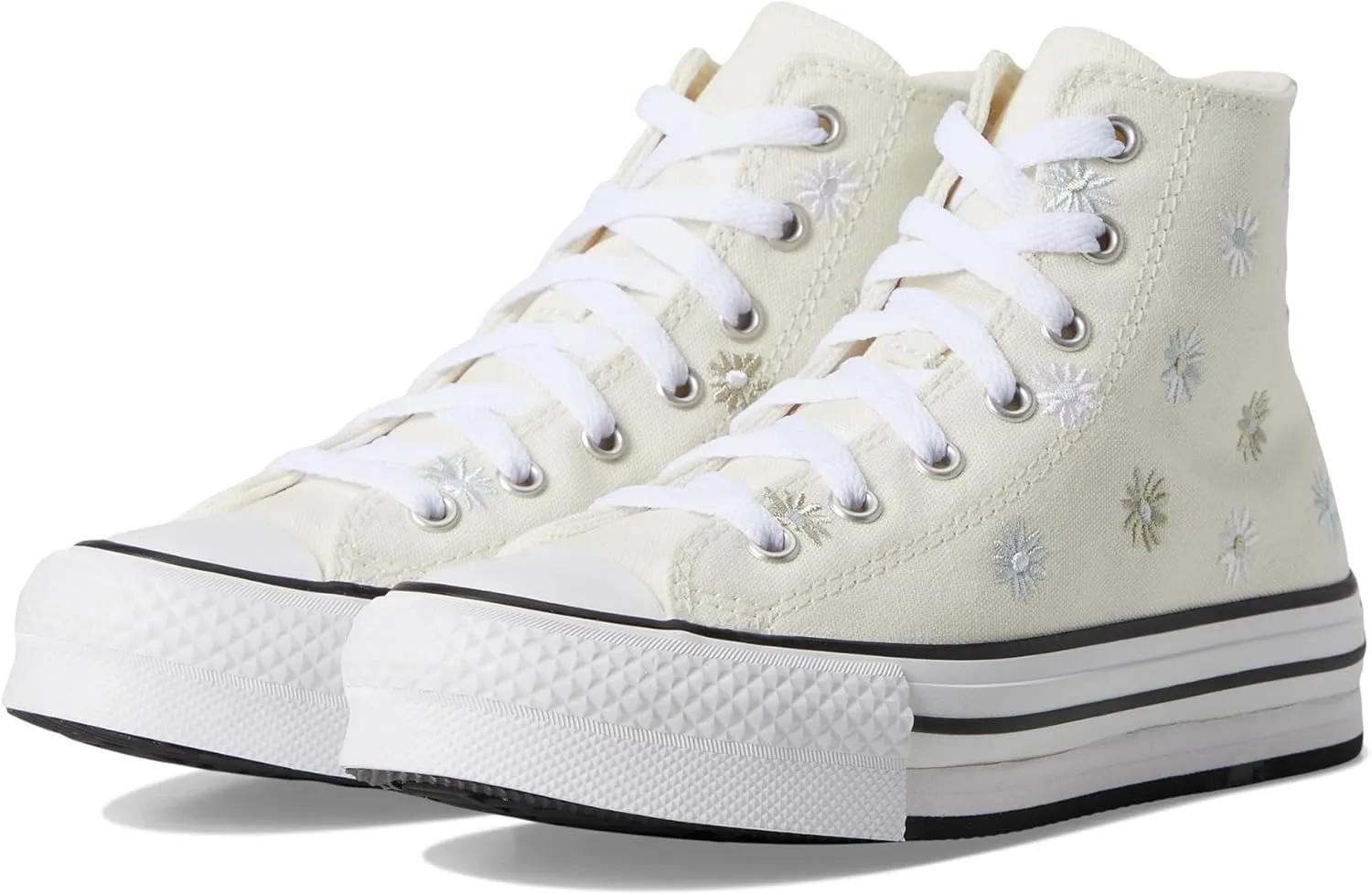 Converse Unisex-Child Chuck Taylor All Star Eva Lift Platform Florals (Big Kid)