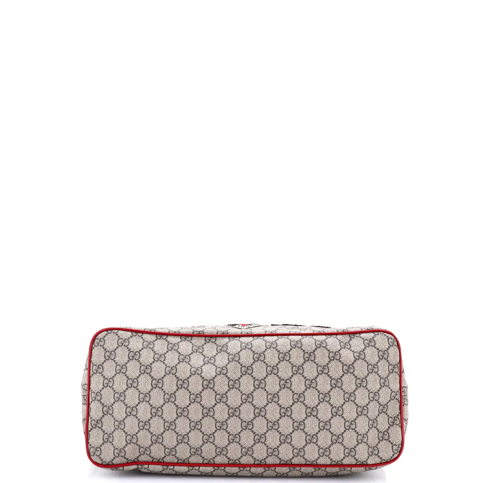 Convertible Soft Tote Embroidered GG Coated Canvas Medium