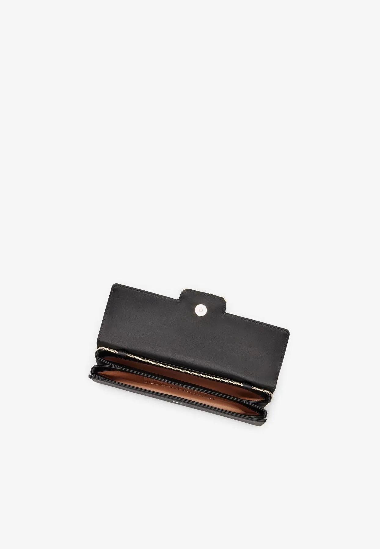 Crystal Buckle Envelope Bag in Satin