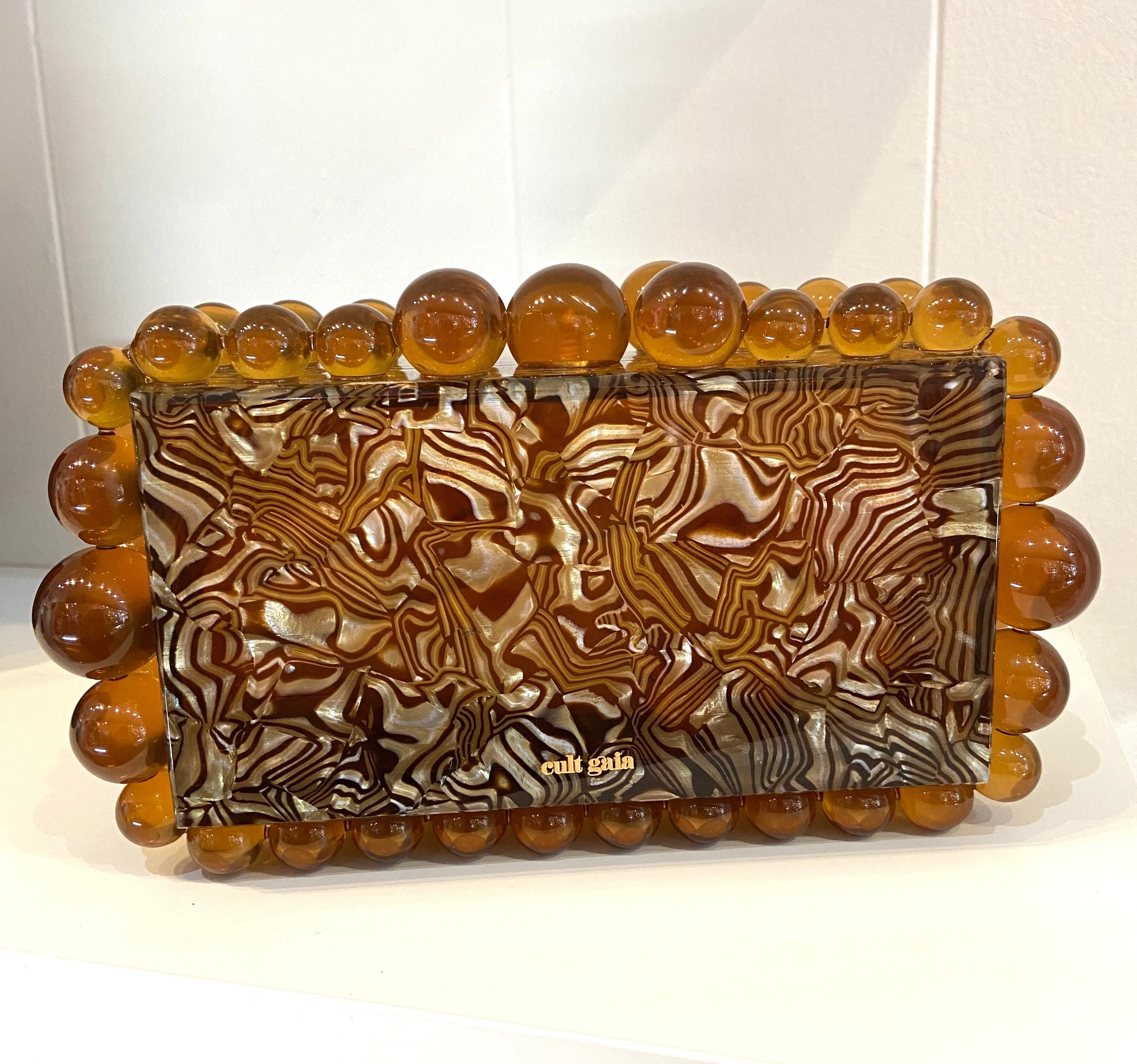 CULT GAIA EOS BEAD EMBELLISHED CLUTCH BAG