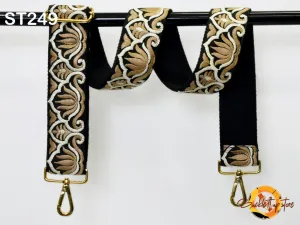 Custom Handbag Strap Replacement Guitar Strap Gift Sister Embroidered Purse Strap Boho Crossbody Strap for Purses Messenger Bag Embroidery