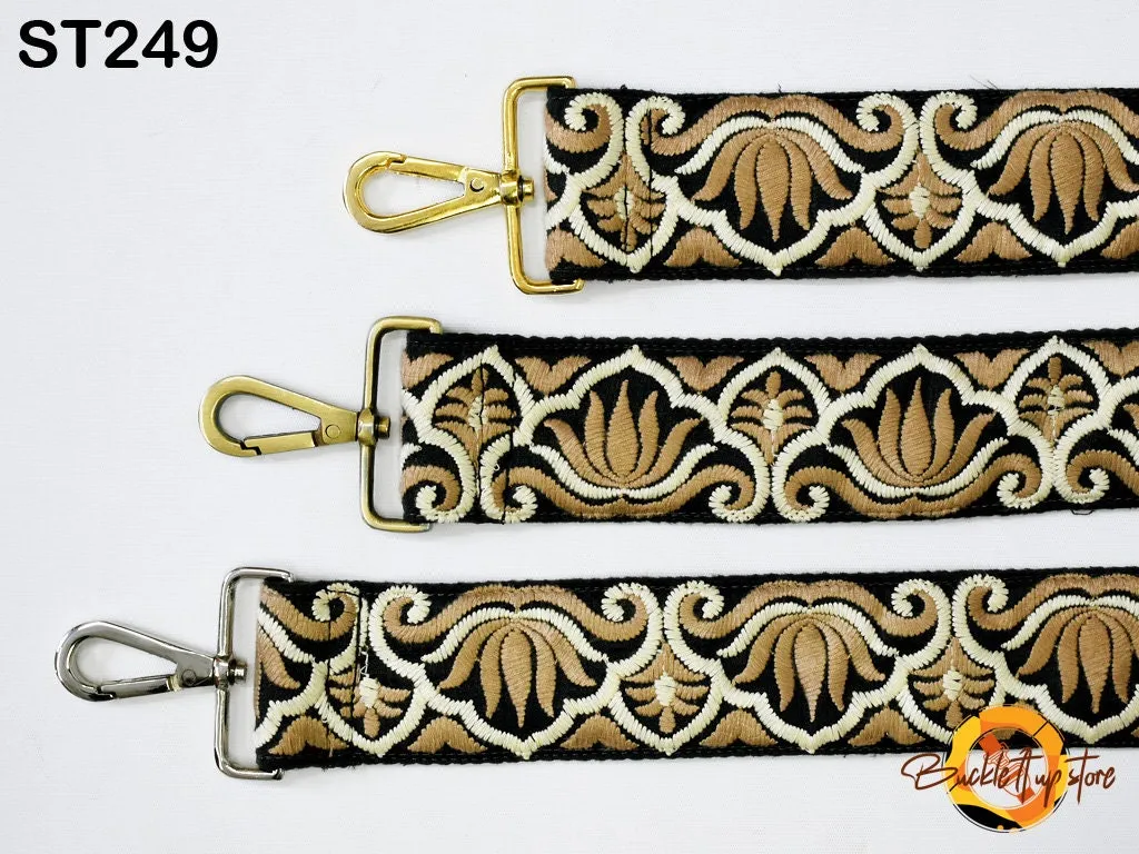 Custom Handbag Strap Replacement Guitar Strap Gift Sister Embroidered Purse Strap Boho Crossbody Strap for Purses Messenger Bag Embroidery