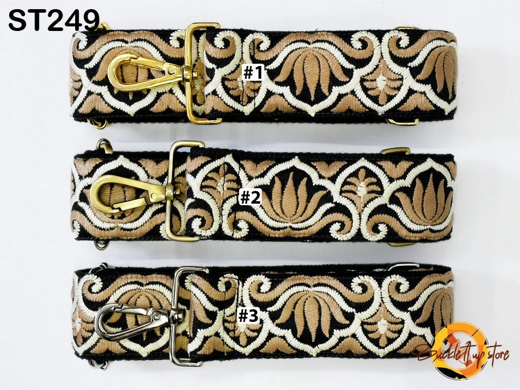 Custom Handbag Strap Replacement Guitar Strap Gift Sister Embroidered Purse Strap Boho Crossbody Strap for Purses Messenger Bag Embroidery