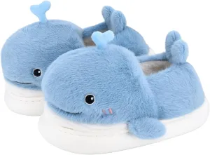 Cute Women's Kawaii Whale House Cartoon Animal Indoor Slippers