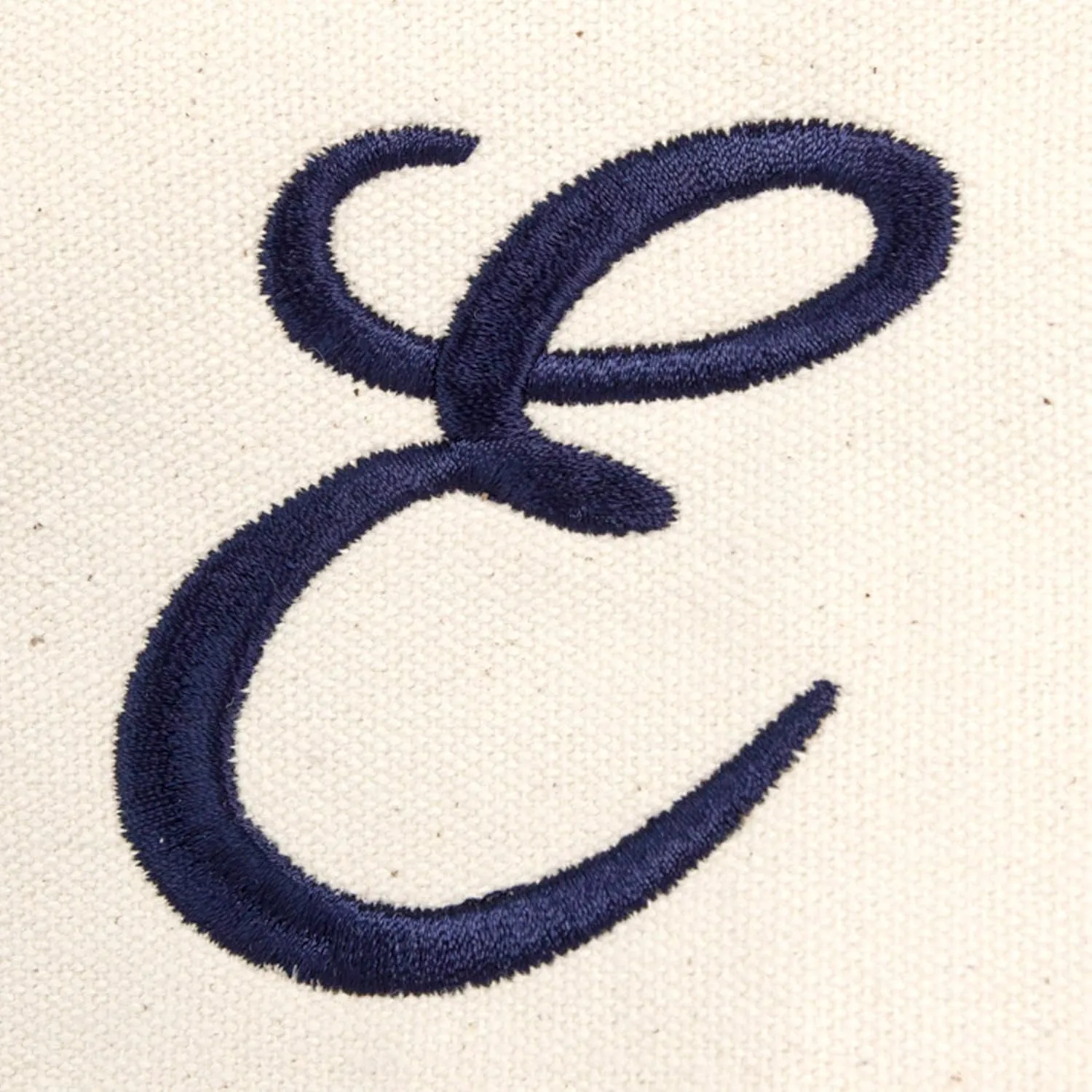 DALIX Monogram Tote Bag Personalized Navy Blue Initial A-Z