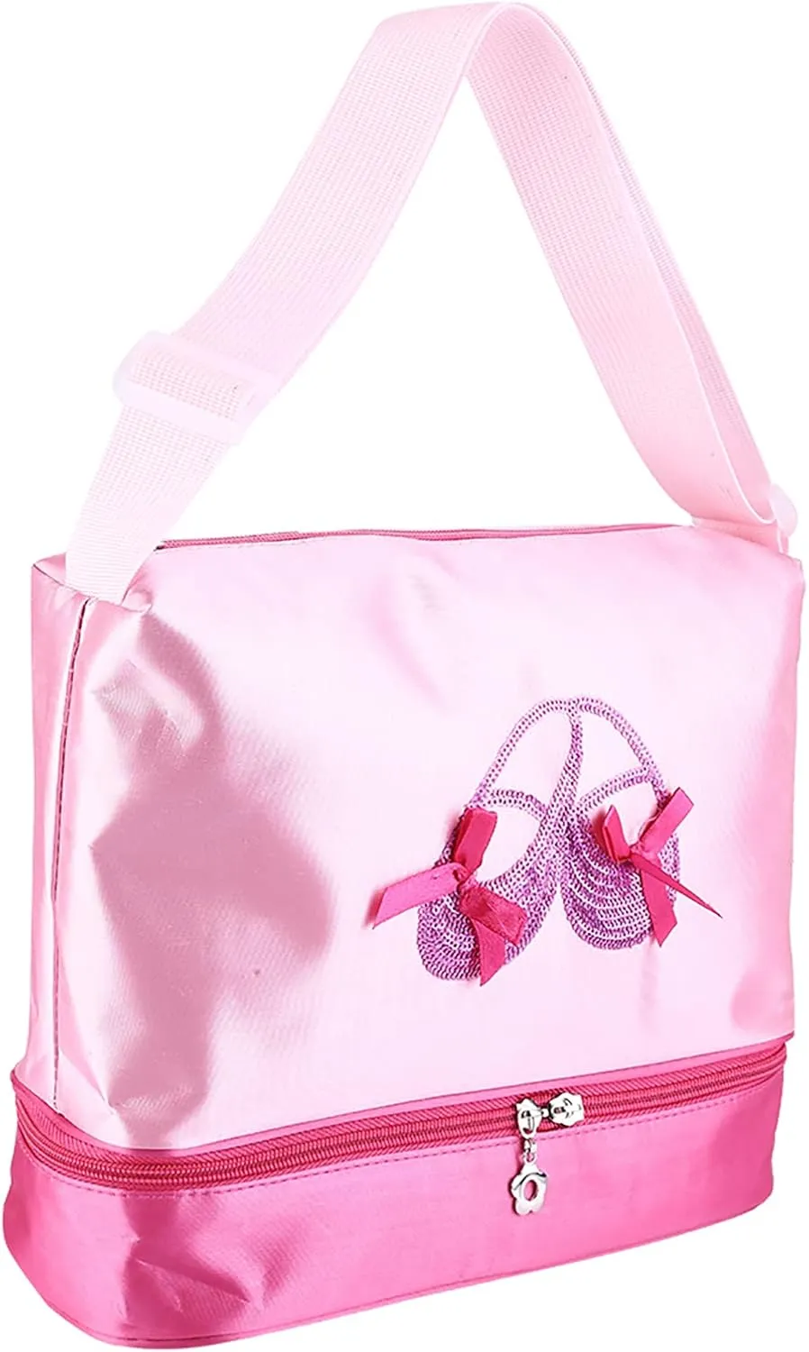 Dance Bag, Ballet Bag, Overnight Travel Bag, Girls Ballet Handbag Child Ballerina Kids Ballet Sequined Dance Shoulder Bag with Shoulder Strap