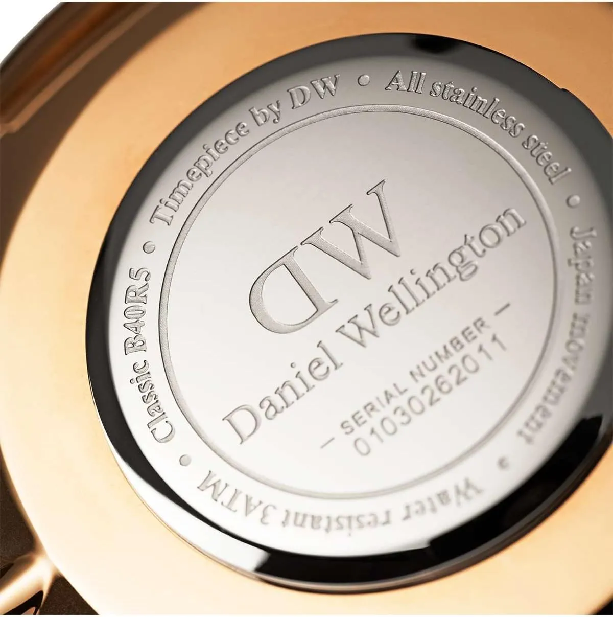 Daniel Wellington Classic Reading Watch, Italian Black Leather Band