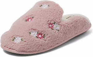 Dearfoams Women's Fuzzy Mom Easter Valentines Mother’s Day Slippers