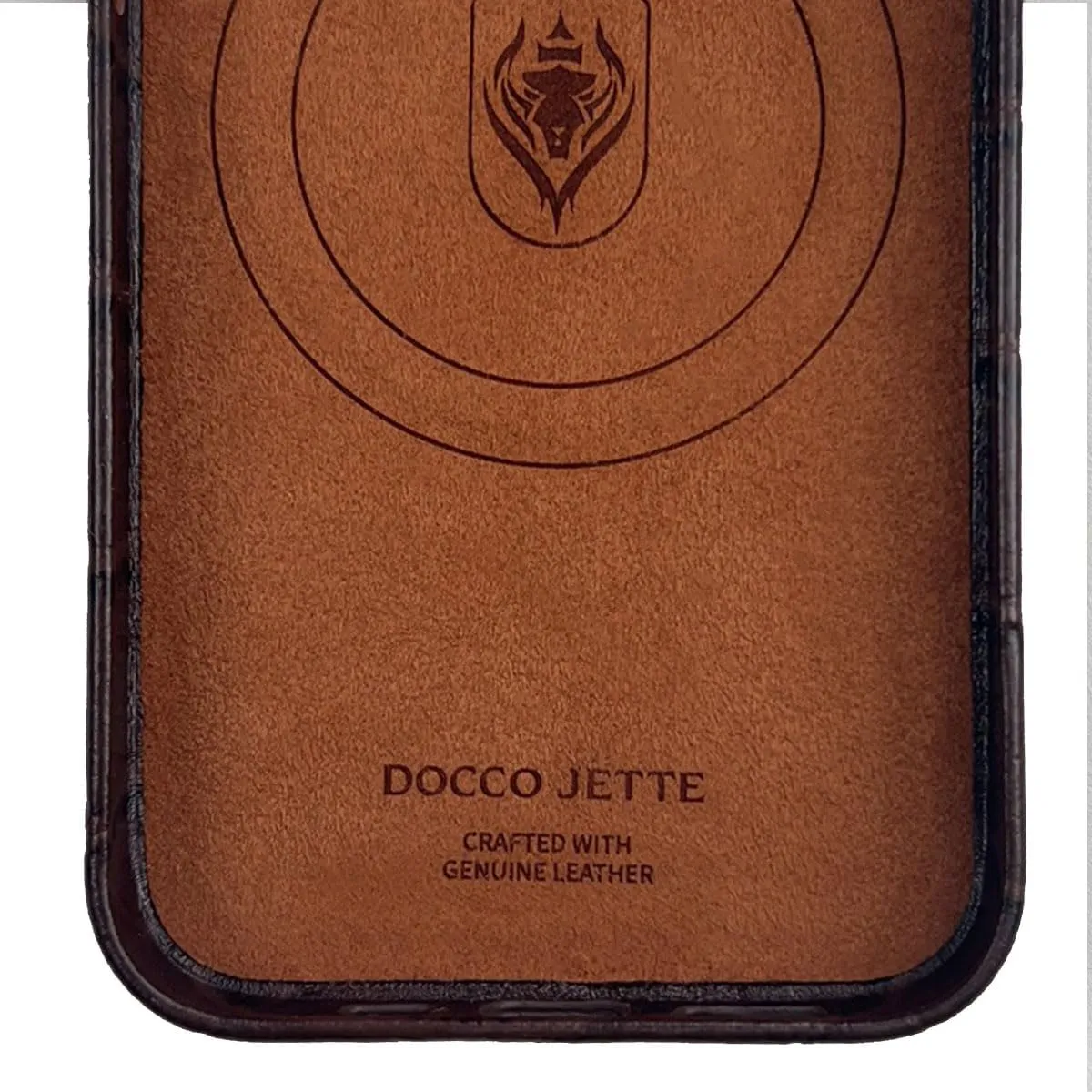 Designed for iPhone 13 Pro Wallet Case,Genuine Cowhide Leather Case Embossed Crocodile Pattern for iPhone 13 Pro with Card Holder Built-in Magnets for MagSafe Charging-Croco Umber