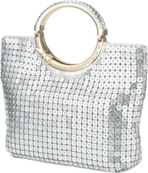 Designer Handbags Sequin Tote Bag With Rhinestone Wristlet Sparkly Purse