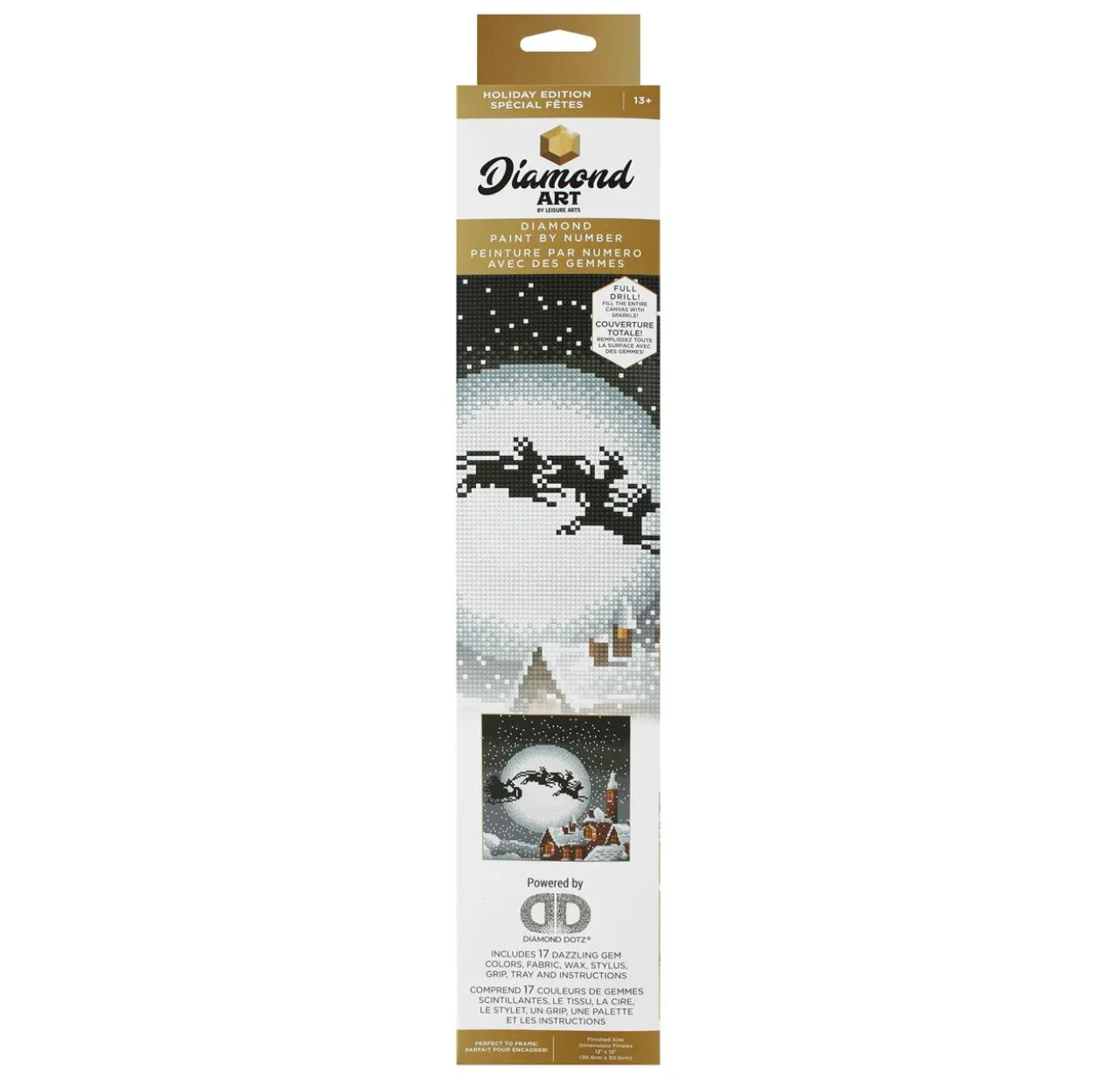 Diamond Art Holiday Santa’s Sleigh