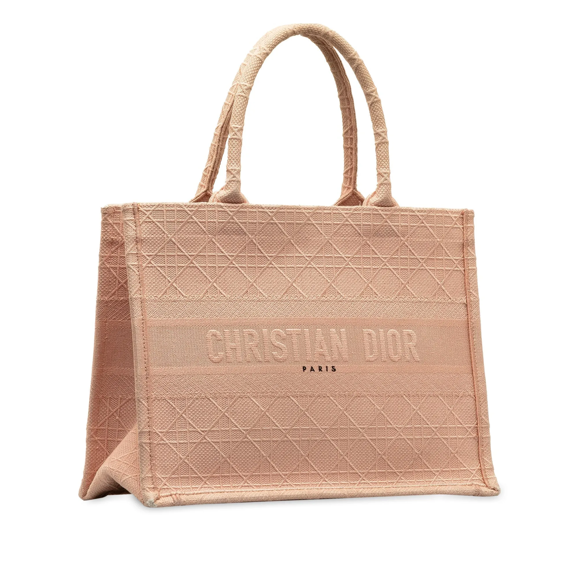 DIOR Medium Cannage Embroidered Book Tote Tote Bag