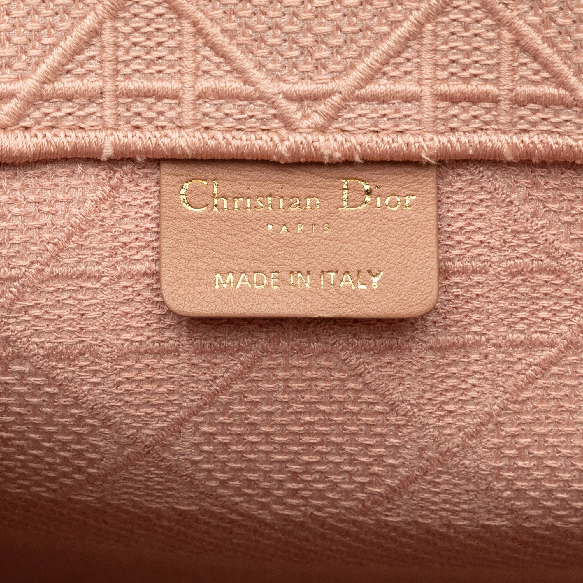 DIOR Medium Cannage Embroidered Book Tote Tote Bag
