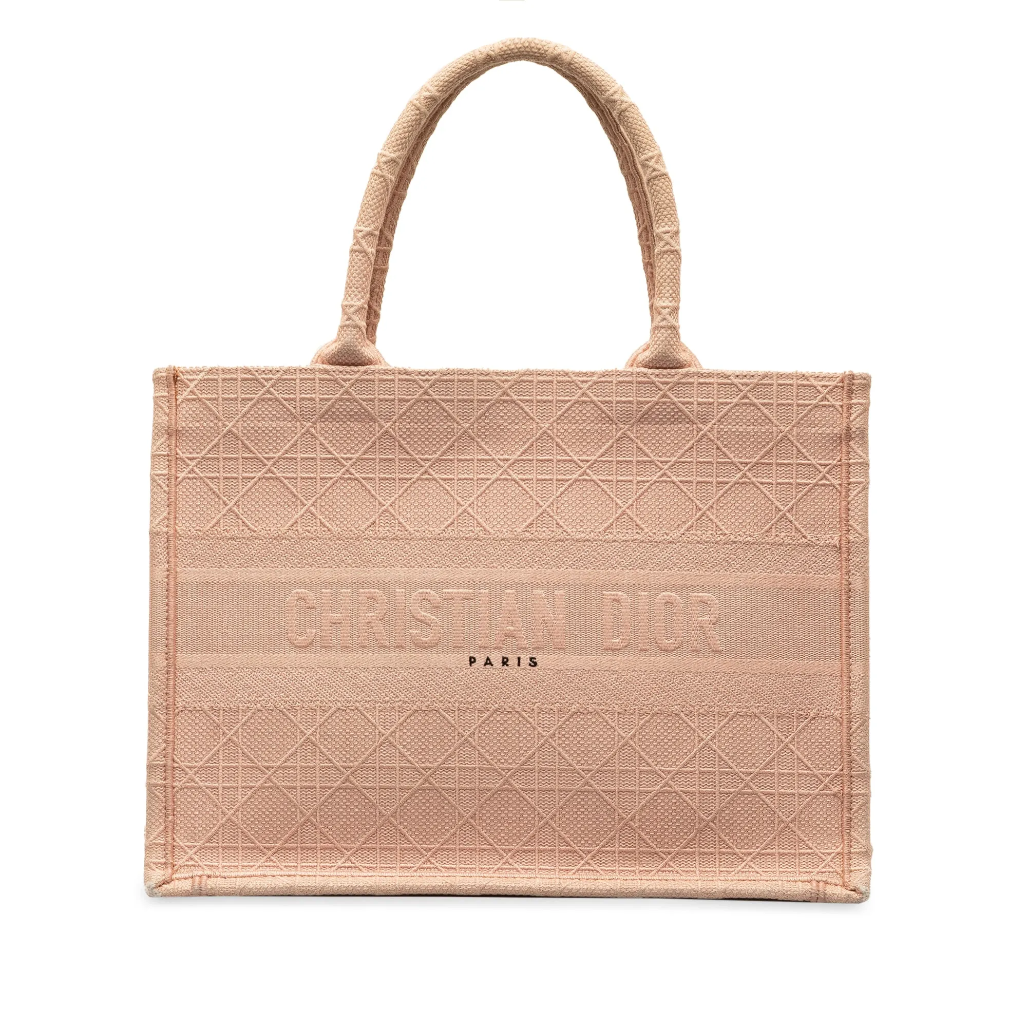 DIOR Medium Cannage Embroidered Book Tote Tote Bag