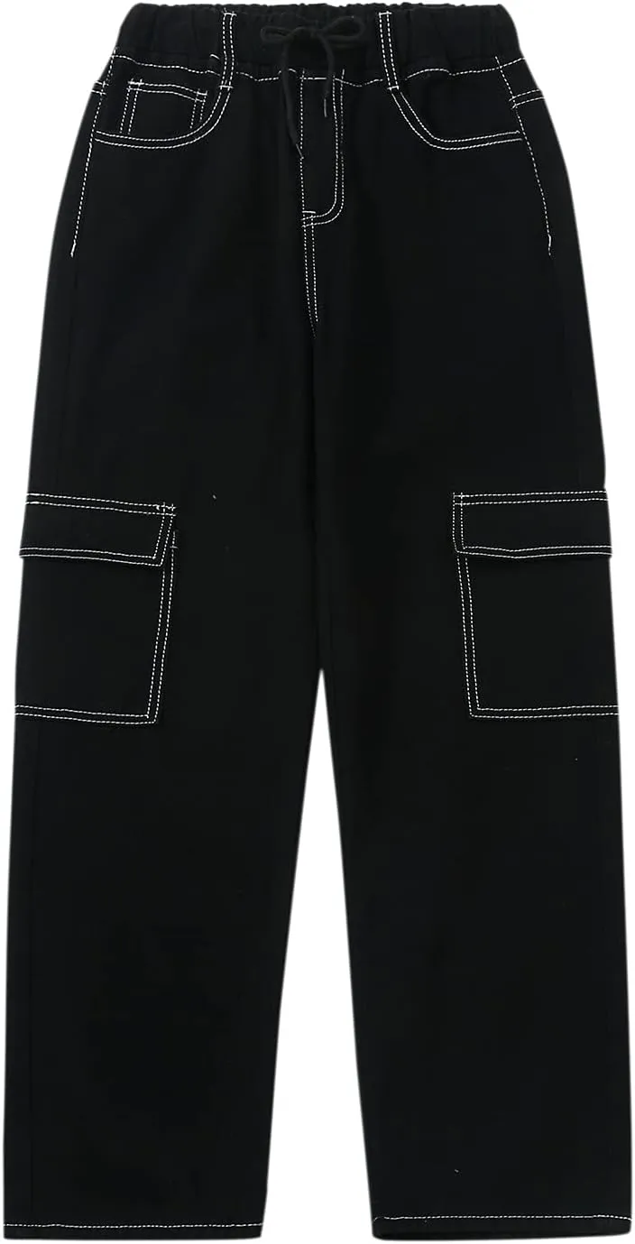 DIYAGO Baggy Jeans Mens Straight Wide Leg Casual Teen Vintage Streetwear Hip Hop Trendy Denim Pant Designer Long Trouser