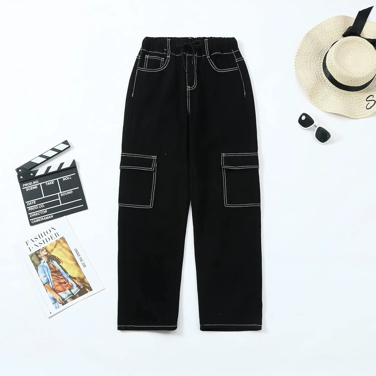DIYAGO Baggy Jeans Mens Straight Wide Leg Casual Teen Vintage Streetwear Hip Hop Trendy Denim Pant Designer Long Trouser