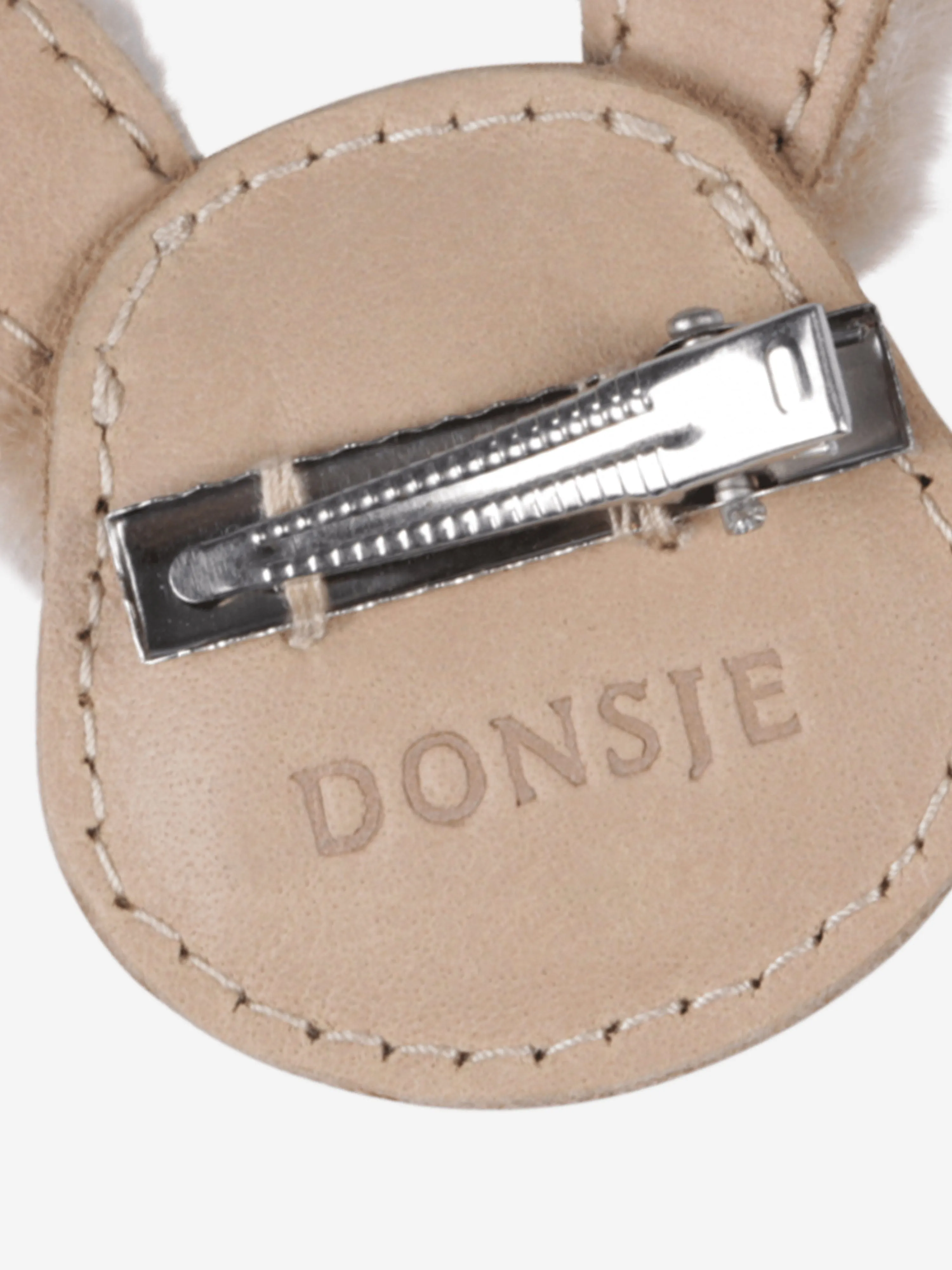 Donsje Girls Josy Exclusive Fluffy Bunny Hairclip in Beige